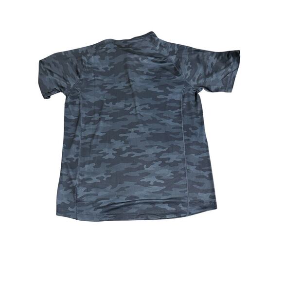 NWT PUMA MEN EGW CLOUDSPUN Mat Henley Golf Shirt Navy Blue Camo Size Small UPF‎ - Picture 2 of 10